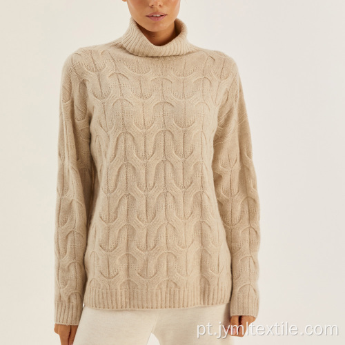 Sweater de malha de outono e inverno